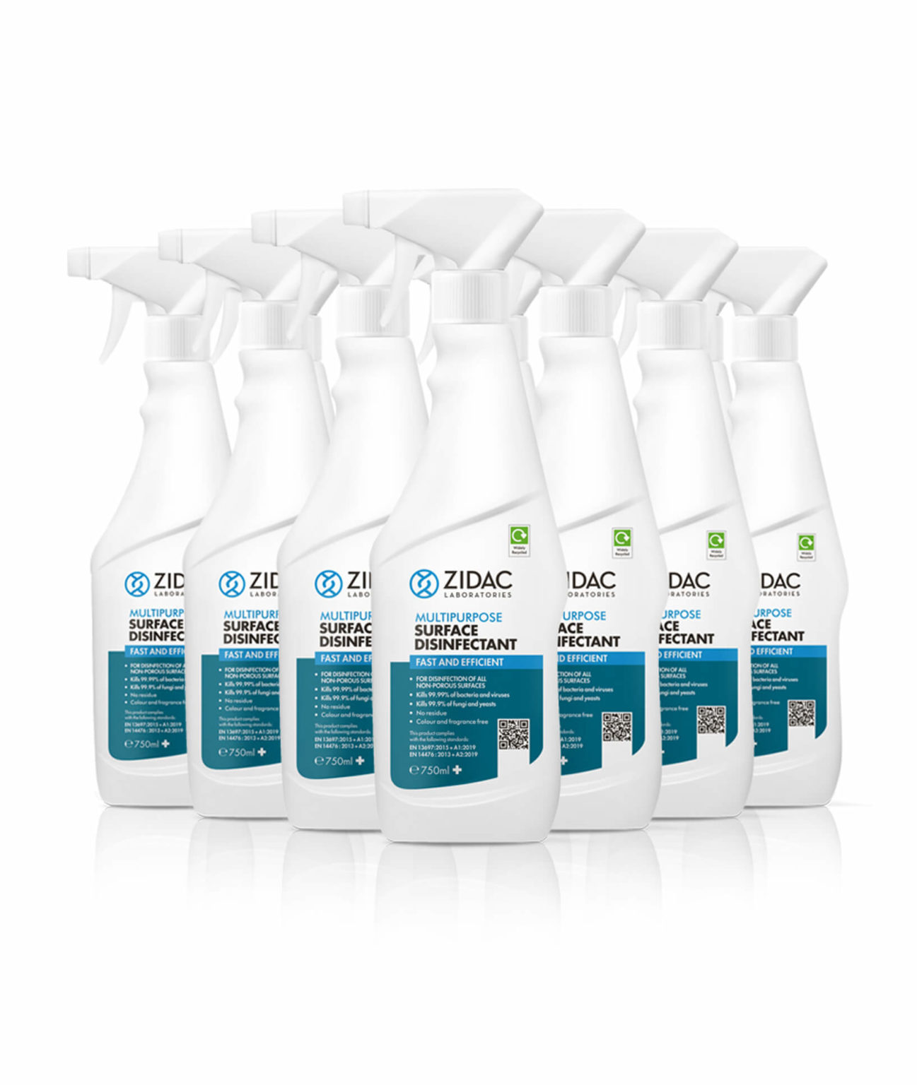 12x Multipurpose Surface Disinfectant - 750ml | Zidac Laboratories Int.